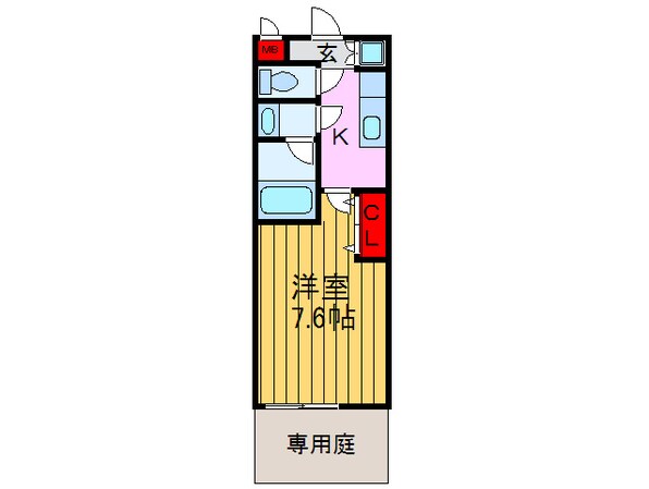 シャルム長尾の物件間取画像